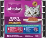 WHISKAS Perfect Portions Seafood Selections Adult Wet Cat Food Paté, 12x75g Tray - Image 2