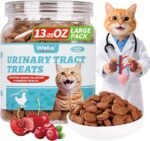 Wellix 13.5oz Urinary Tract Cat Treats for Indoor Cats - Chicken Flavor Kitten Snacks - Dandelion & Cranberry Added - Image 2