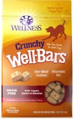 Wellness WellBars Crunchy Wheat Free Natural Dog Treats, Yogurt, Apples & Banana, 50-Ounce Box - Image 2