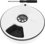 Wet Food Cat Feeder with Timer, 6 Meals Pet Food Auto Feeder, Battery Powered Cat Fresh Food Feeder, Cordless Cat Fresh Food Feeder, Pet Wet Food Dispenser for Wet Dry Food Treats - Image 2