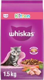 Whiskas Kitten Dry Cat Food With Real Chicken, 1.5 kg Bag - Image 2