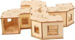 Wooden Hamster Tunnel Maze Small Animal Labyrinth Plaything for Hamsters Mice Hedgehogs Safe - Image 2
