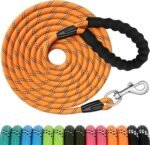 XiaZ Heavy Duty Dog Leash,15FT Long Rope Leash for Dog Training with Swivel Lockable Hook,Reflective Threads and Comfortable Handle,Dog Lead for Walking,Hunting,Camping for Medium and Large Dog - Image 2