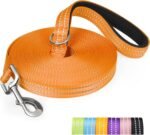 XiaZ Long Dog Leash for Recall Training, 15FT 20FT 30FT 50FT Dog Lead with Soft Padded Handle and D-Ring for Poop Bag, Reflective Dog Rope Suit for Small Medium Large Dogs to Playing Hiking Walking - Image 2