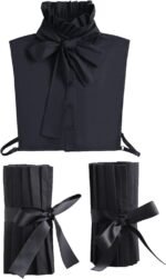YEKEYI Women Fake Collar Shirt Versatile Accessories Victorian Collar Half Shirt Collar False Sleeve Cuffs - Image 2