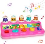 Yerloa Montessori Toys for 1 2 Year Old Girls Easter Gifts for Toddlers Toys 1-2 Year Old Baby Toys 12-18 Months Educational Pop Up Toy Cause and Effect Toy for Babies 12 18 Month Old 1 Year Old - Image 2