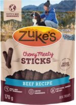 Zuke's Dog Treats, Chewy Meaty Sticks Beef Recipe - 170 g Pouch (1 Pack) - Image 2