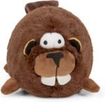 goDog Action Plush Beaver Animated Squeaky Dog Toy, Chew Guard Technology - Brown, One Size - Image 2