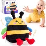hahaland Baby Toys for 6-12 Months – Crawling Musical Dancing Bouncing Learning Bee Plush Baby Toys for 1 2 Year Old Boys Girls, Interactive Tummy Time Toy for 1 2 3 Year Old - Image 2