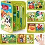 hahaland Busy Books for Toddlers 1-2 - Montessori Toddler Busy Board for 1 2 Year Old, 20 in 1 Quiet Book Educational Toddler Toys for 1 2 3 Year Old Boy Girls Gifts, Travel Toys for Toddlers 1-3 - Image 2