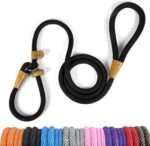 lynxking Slip Lead Dog Leash 6 FT x 1/2 inches Strong Heavy Duty Dog Rope Leash Braided Comfortable Handle for Small Medium Large Dogs - Image 2