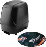 10L Automatic Fish Feeder, Fish Food Dispenser, Directional Feeder, Timer High Capacity Pond Fish Feeder for Outdoor Garden Pond(Black) - Image 2