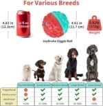 Dog Ball for Aggressive Chewers - Interactive Dog Toy Giggle Balls Fun Squeaky Sound to Keep Them Busy, Durable for Small Medium Large Breeds, Rubber Chew Toys, As Seen on TV, Blue & Red - Image 7