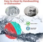 Dog Ball for Aggressive Chewers - Interactive Dog Toy Giggle Balls Fun Squeaky Sound to Keep Them Busy, Durable for Small Medium Large Breeds, Rubber Chew Toys, As Seen on TV, Blue & Red - Image 8