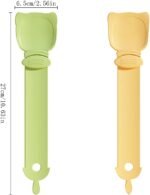 2 Pcs Cat Strip Feeders, Cute Head Shape Squeeze Spoon Multifunctional 2-in-1 Food Dispenser Treat Spoon for Wet Food Pet Supplies - Image 4