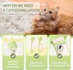 2 Pcs Cat Strip Feeders, Cute Head Shape Squeeze Spoon Multifunctional 2-in-1 Food Dispenser Treat Spoon for Wet Food Pet Supplies - Image 5