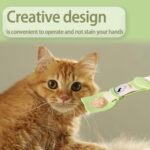 2 Pcs Cat Strip Feeders, Cute Head Shape Squeeze Spoon Multifunctional 2-in-1 Food Dispenser Treat Spoon for Wet Food Pet Supplies - Image 7