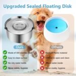 ELISABE Dog Water Bowl Non-Spill, 2 Pack(3L+1L) Non Drip Stainless Steel Slow Drink Water Dispenser for Medium Large Pet Cat Puppy - Image 6