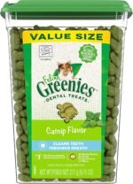 Feline GREENIES Cat Treats Adult Natural Dental Care - Oven Roasted Chicken Flavour (21oz. Tub) + Catnip Flavour (9.75oz. Tub) - Image 6