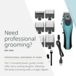 Wahl Pro Animal Groom Lite Pet Clipper - Cordless & USB Charging - Adjustable Blades - Professional Grooming Kit for Dogs, Cats & Small Pets - Black/Metallic Blue - Image 4