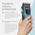 Wahl Pro Animal Groom Lite Pet Clipper - Cordless & USB Charging - Adjustable Blades - Professional Grooming Kit for Dogs, Cats & Small Pets - Black/Metallic Blue - Image 7