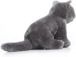 TAMMYFLYFLY Lifelike British Shorthair Cat Plush Stuffed Animal Toy British Shorthair Cat Animal Model 32cm - Image 5