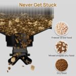 iPettie Automatic Cat Feeder for Two Cats, 2.4G WiFi App Control, 5L/21 Cup Capacity, 1-10 Meals Per Day, Adjustable Bowl Height, Cat Feeder Automatic w/ 2 Stainless Steel Bowls, Voice Recording - Image 6