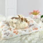 WADY 3PCS Guinea Pig Bed,Soft Rabbit Bedding Cage Liner Warm Bunny Mats Pee Pads Fleece Blanket Plush Hamster Sleep Beds Ferret Squirrel Hedgehog Rat (2Small+1Large) - Image 4