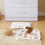 WADY 3PCS Guinea Pig Bed,Soft Rabbit Bedding Cage Liner Warm Bunny Mats Pee Pads Fleece Blanket Plush Hamster Sleep Beds Ferret Squirrel Hedgehog Rat (2Small+1Large) - Image 5