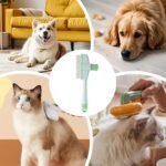 Shakven Flea Comb for Cats | Kitten Flea Comb Tick Removal Brush,Gentle Tick Remover Tool Pet Supplies, Ergonomic Cleaning Tools for Thick Long Hair Kitten Puppy - Image 5