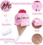 Small Dog Toys, 4 Pack Pink Dog Squeak Toys, Puppy Toys for Small Dogs, Durable Plush Dog Toy Set, Soft Dog Chew Toys for Puppies & Small Dogs, Dog Stuffed Toys Gift Pack - Image 5