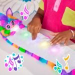 Furby DJ Furby Interactive Toy, Neon Star, Snuggly Electronic Plush, Music, Lights, Motion, & Games, Speaks English & Furbish, 32 in/81 cm Long, 6+ (Amazon Exclusive) - Image 9