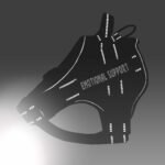 voopet Service Dog Harness, Emotional Support Pet Vest Harness, Reflective Breathable and Adjustable No-Pull ESA Dog Harness for Small Medium Large Dogs (with 4 PCS Removeable Tags) - Image 6