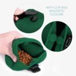 Navaris Silicone Dog Treat Pouch - Training Pet Puppy Bag Pocket Snack Treat Food Holder with Clip for Belt for Dog Walks - Set of 2 - Image 5