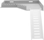 Cryfokt Plastic Hamster Cage Platform Fun Climbing Toy with Ladder for Small Rodents, Easy to Install in Pet, Hamster Cage Accessories (L Shaped) - Image 6