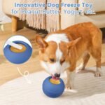 Long-Lasting Interactive Dog Lick Toy, Stuffable Dog Enrichment to Keep Dogs Busy, Wobbly Treat Dispensing Freezable Chew Toys, Food-Grade Safe (Dark Blue,S) - Image 3