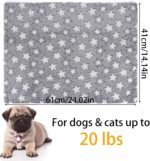 Dog Bed Mat Reversible,Pet Cat Bed Dog Crate Mat Kennel Pad,Stylish 24” Pet Bed Mattress for Dog Crate,Removable Machine Washable Cover, Pet Bed for Small Dog & Cats up to 20lbs, Light Grey. - Image 3