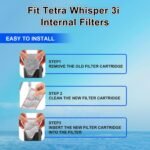 16 Pack Small Replacement Filter Cartridges for Tetra Whisper Bio-Bag Filter, Small Fish Tank Filter Cartridges for Tetra Whisper 3i Internal Filters, Effective Aquarium Water Purification - Image 7