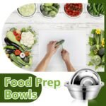 30 Pack Small Stainless Steel Bowls, 6 Inch Wide Food Prep Bowls Bulk Kitchen Metal Bowl with Flat Base for Meal Prep Cooking Serving Mixing (500ml/16oz) - Image 5