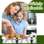 30 Pack Small Stainless Steel Bowls, 6 Inch Wide Food Prep Bowls Bulk Kitchen Metal Bowl with Flat Base for Meal Prep Cooking Serving Mixing (500ml/16oz) - Image 6