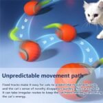 Interactive Cat Toys for Indoor Cats,2pcs Speedy Tail 2.0 Cat Toy,Two Speed Smart Automatic Cats Toy Moving Ball with Tail,Small to Medium Breed, with USB Rechargeable(Red&Blue) - Image 4