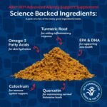 Aller-911 Skin & Coat Plus Advanced Allery Aid Supplement Powder for Dogs & Cats, Omegas, DHA and EPA for Optimal Skin & Respiratory Health, Veterinarian Formulated, Made by NaturVet-255 g (Pack of 1) - Image 6