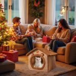 Winter Warm Cat House, Indoor Cat Sleeping Bed, Plush Comfortable Pet Nest Cave for Cats Puppy Dog - Image 4