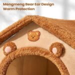 Winter Warm Cat House, Indoor Cat Sleeping Bed, Plush Comfortable Pet Nest Cave for Cats Puppy Dog - Image 6