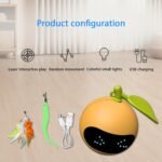 Interactive Cat Toys Ball for Indoor Cats - Interactive Toys Ball with Tail,Smart Obstacle Avoidance and Auto Restart,Cat Puzzle Toys for Bored Indoor Cats of All Ages - Image 7