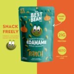 Best Bean Co. - Roasted Edamame – Ranch Flavor, 3 x 100g Bags, 21g Protein per Serving, High Protein Low Carb Crunchy Healthy Snack, Plant-Based Snack - Image 4
