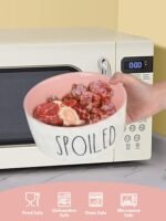 70OZ Ceramic Dog Bowl - 8'' Extra Large Food Water Dog Bowl, Heavy Duty Non-Slip Dog Dish for Medium and Large Dogs, Food Grade Porcelain Pet Feeder Bowl, Microwave & Dishwasher Safe, Pink - Image 4