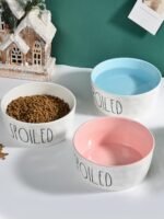 70OZ Ceramic Dog Bowl - 8'' Extra Large Food Water Dog Bowl, Heavy Duty Non-Slip Dog Dish for Medium and Large Dogs, Food Grade Porcelain Pet Feeder Bowl, Microwave & Dishwasher Safe, Pink - Image 7