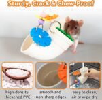 Rat Enrichment Toys, Wide Opening Rat Foraging Toy for Various Treats, Slow Feeder Hanging Fancy Mice Cage Accessories Puzzle Toy More Healthy, Easy-Clean Rodent Toys for Rats, Mice - Image 3