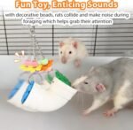 Rat Enrichment Toys, Wide Opening Rat Foraging Toy for Various Treats, Slow Feeder Hanging Fancy Mice Cage Accessories Puzzle Toy More Healthy, Easy-Clean Rodent Toys for Rats, Mice - Image 5